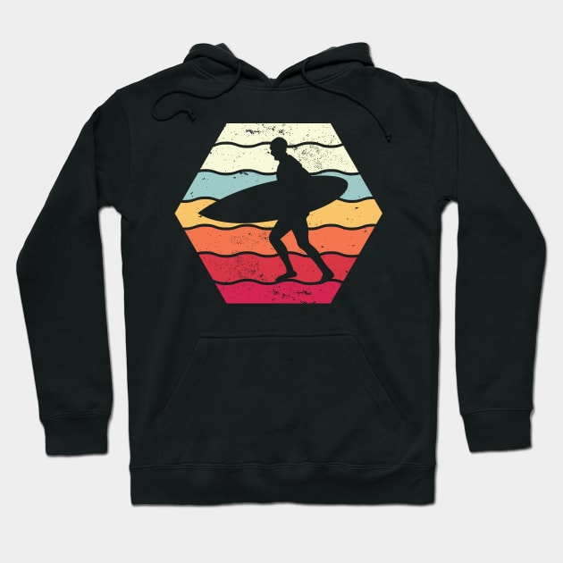 Sunset Surfing Hoodie by tabkudn